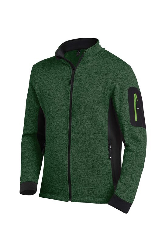 Herre fleecejakke i polyester – let, strækbar, lommer - Billede 8
