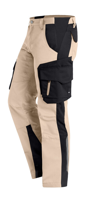 FHB FABIAN arbejdsbukser i bomuld/polyester – ergonomiske - Billede 4