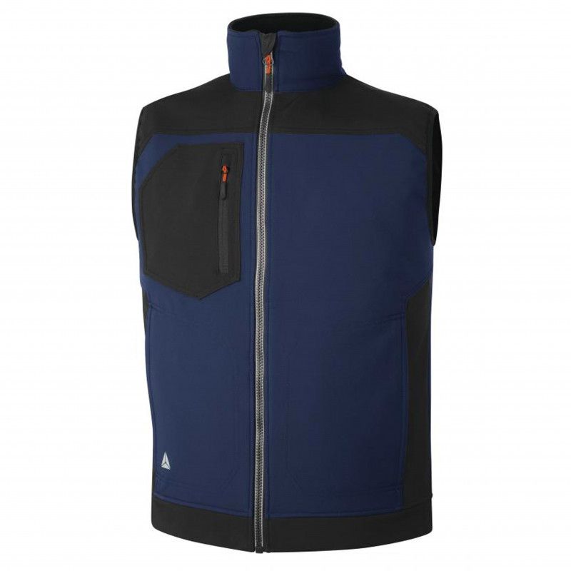 Holen softshell arbejdsvest – vindtæt, 3-lags og åndbar