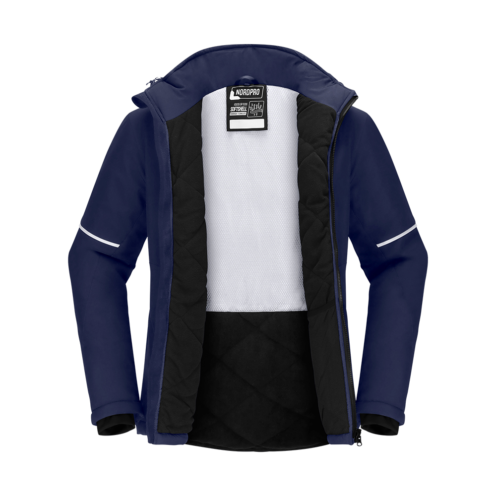 NORDPRO softshell vinterjakke – vandafvisende med fleecefor - Billede 3