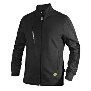 Sporty arbejds-sweatshirt med lynlås – åndbar og slidstærk