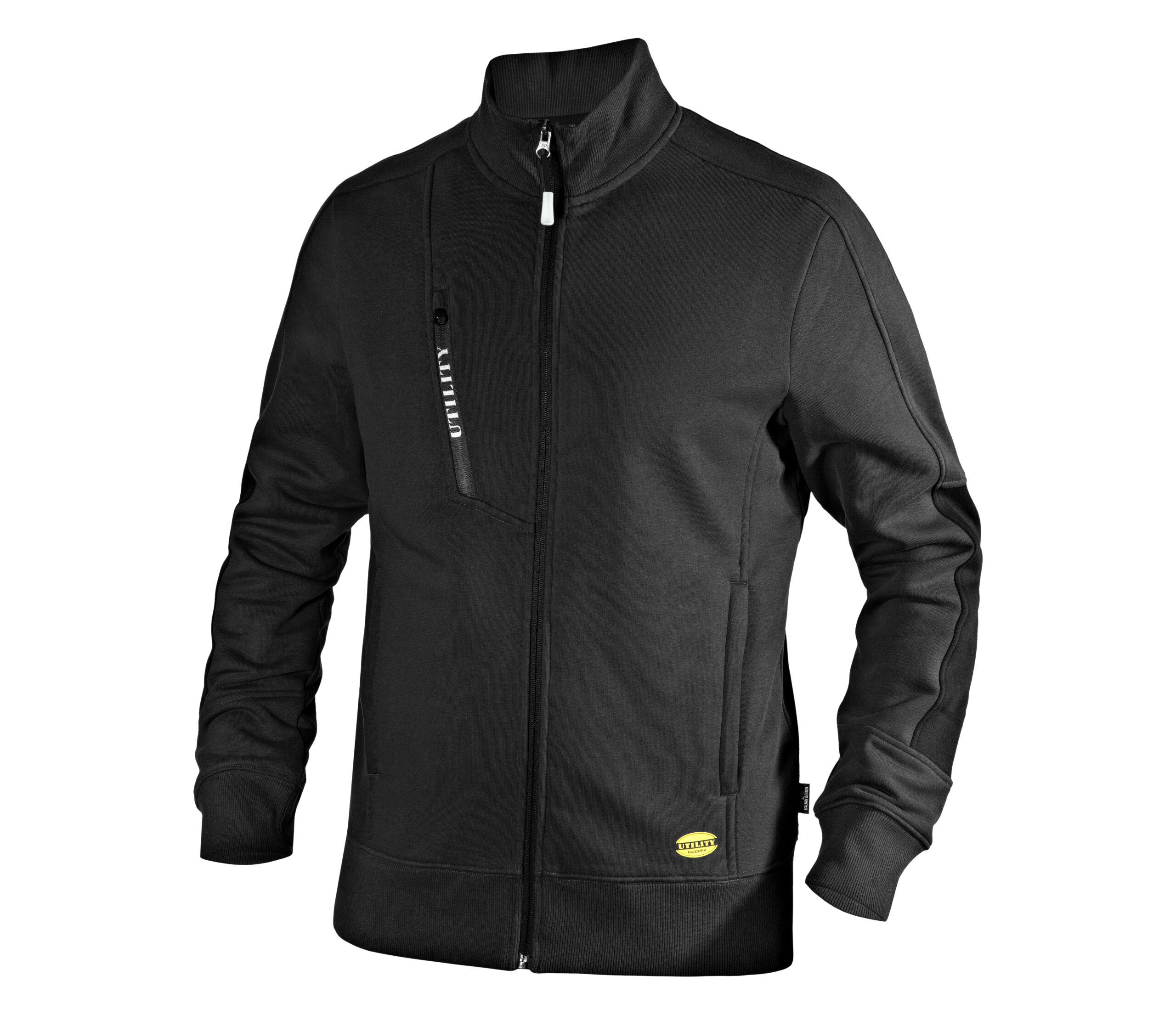 Sporty arbejds-sweatshirt med lynlås – åndbar og slidstærk