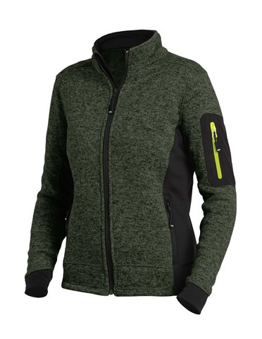Let fleecejakke i stræk polyester – arbejdsjakke, lommer - Billede 2