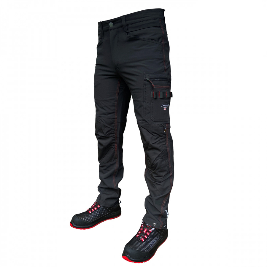 Pesso Mercury arbejdsbukser nylon/spandex Cordura reflekser - Billede 2