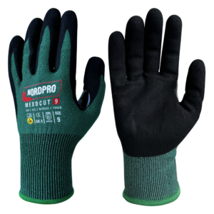 Skærehandsker niveau C [HPPE med glasfiber] – nitril-greb