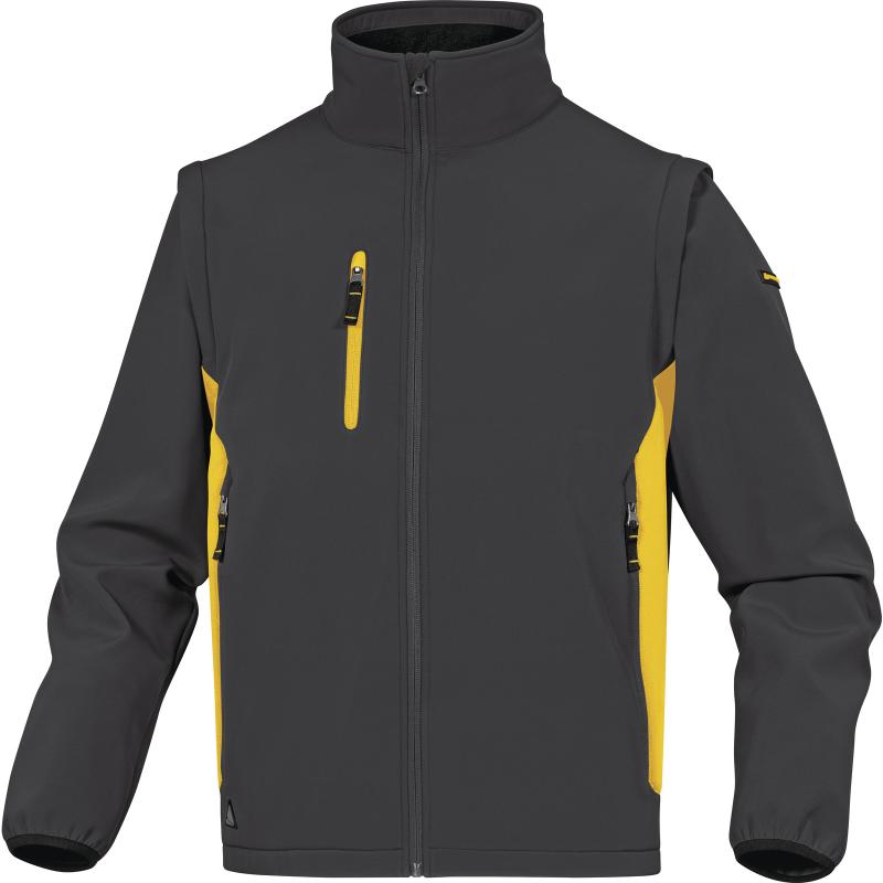 Softshell-arbejdsjakke med fleecefor – vandtæt TPU-membran - Billede 2