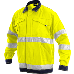 Signal-arbejdsjakke bomuld/polyester – 3M-refleks, Kategori II