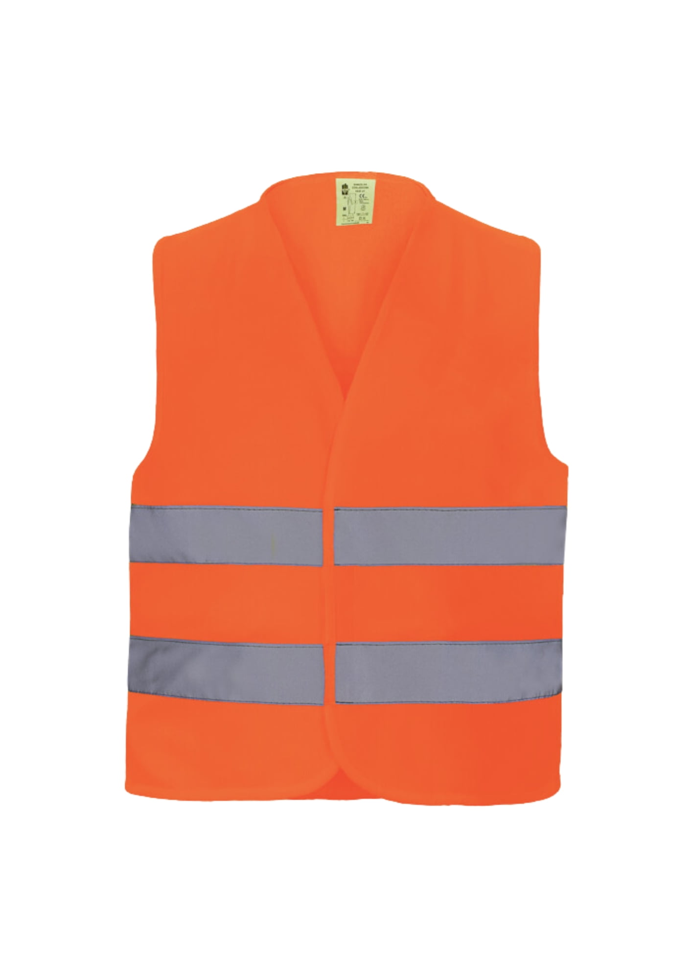 Signalvest med refleksstriber – velcrolukning, let og åndbar