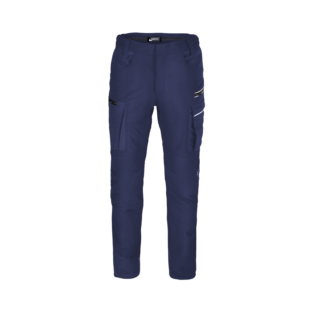 Arbejdsbukser 4-way stretch, Cordura-forstærket og 7 lommer