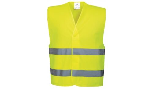Signalvest med refleksstriber – velcrolukning, let og åndbar