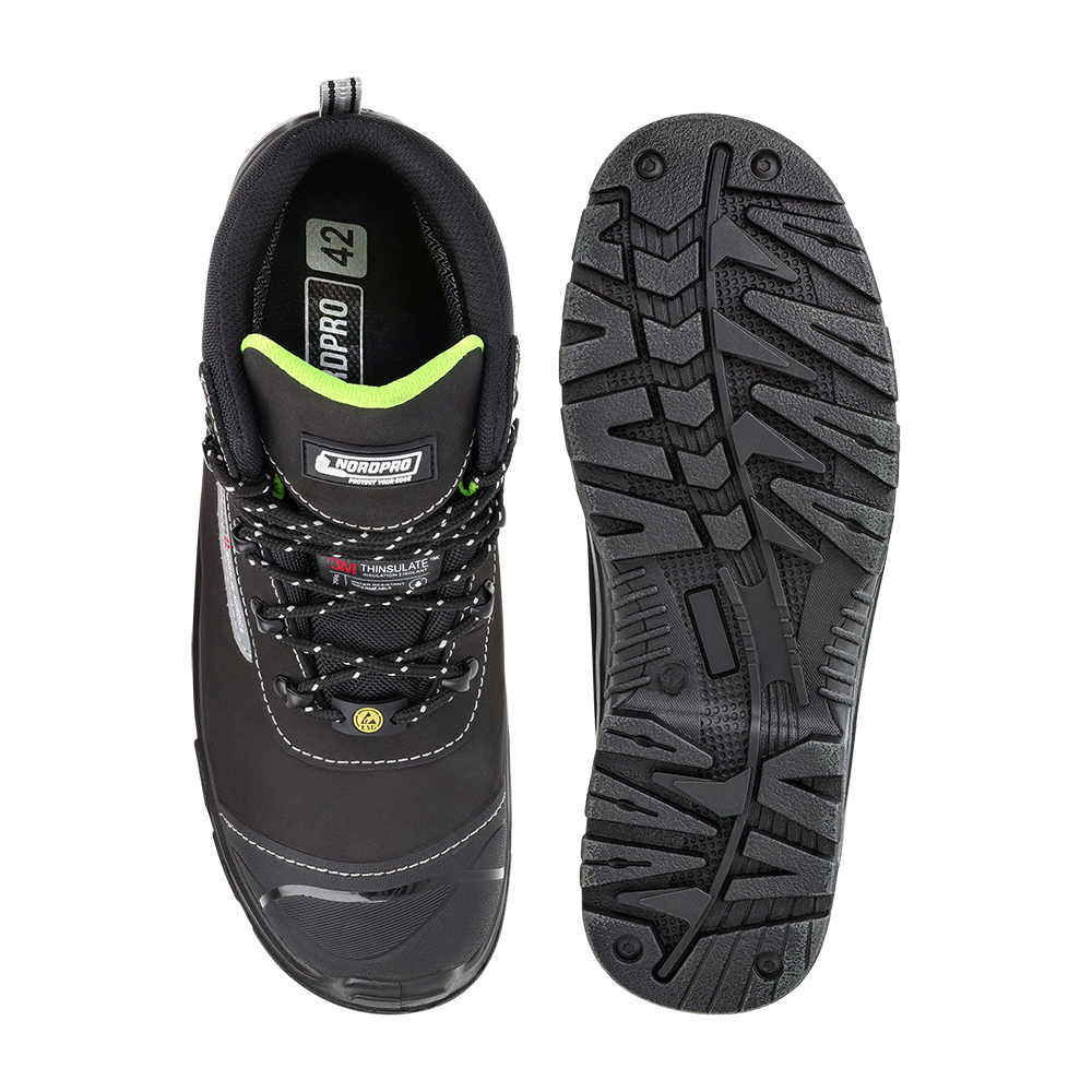 NORDPRO arbejdstøvler i Nubuck-læder – S3, Kevlar-tåkappe - Billede 2
