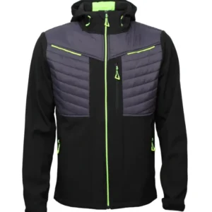 BoSafety ROXON softshell hættetrøje, fleecefor, lynlåslommer