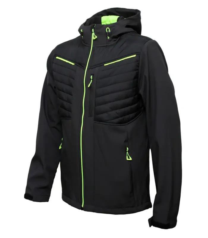 BoSafety ROXON softshell hættetrøje – quiltet bryst, lommer - Billede 2