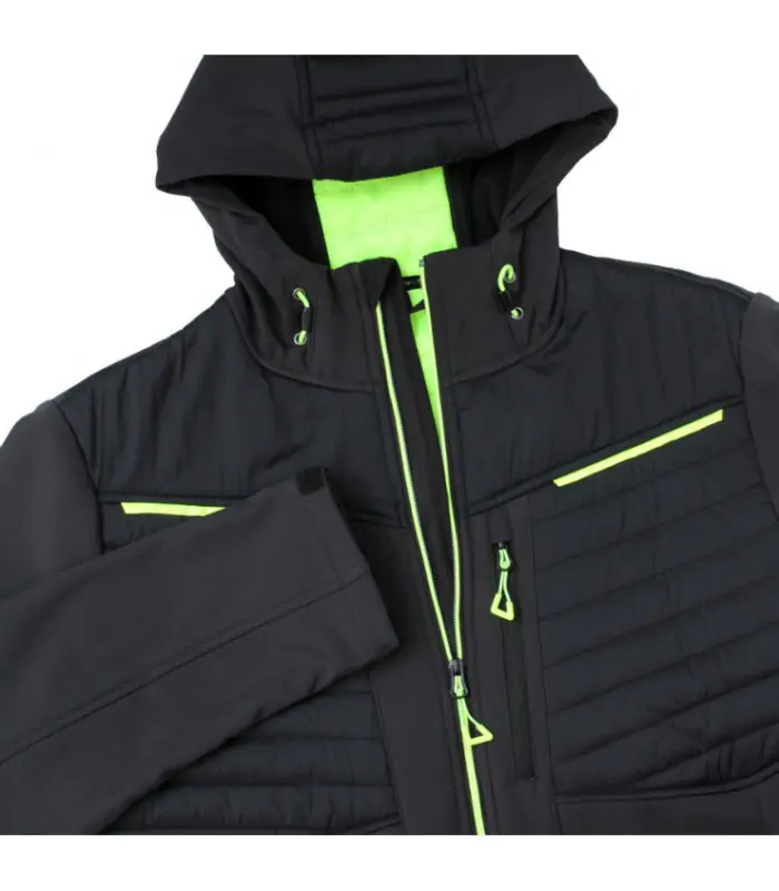 BoSafety ROXON softshell hættetrøje – quiltet bryst, lommer - Billede 4