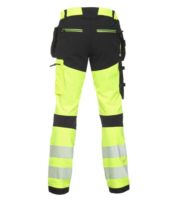 BoSafety arbejdsbukser – CORDURA-forstærkede knæ, strækbare - Billede 3