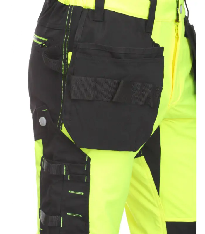 BoSafety arbejdsbukser – CORDURA-forstærkede knæ, strækbare - Billede 4