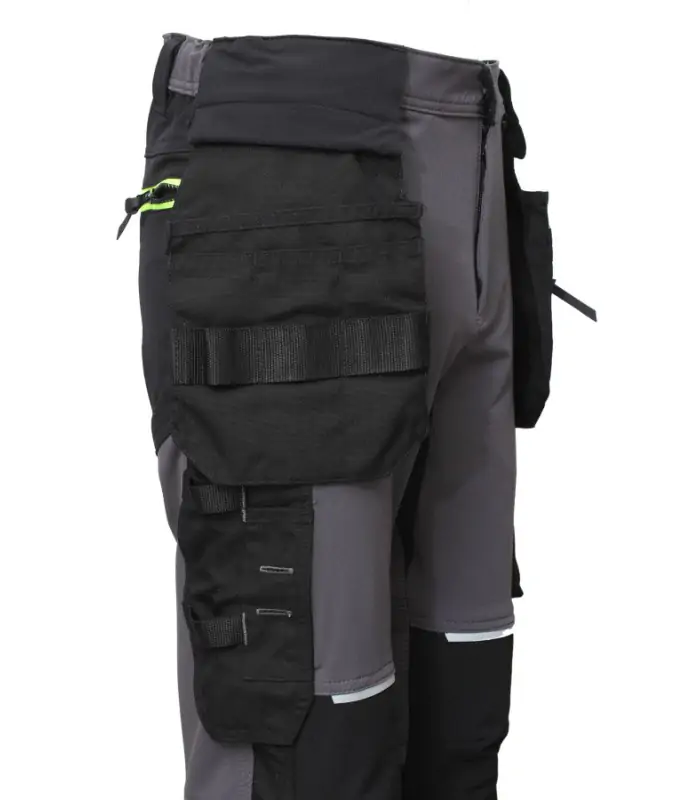 BoSafety arbejdspants – 4-vejs stretch, Cordura-forstærket - Billede 4