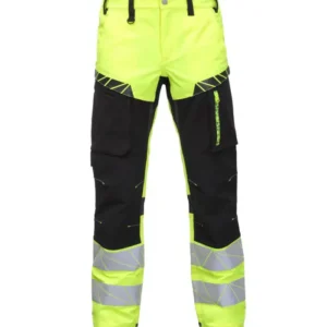 HI-VIS arbejdsbukser Kl.1 – 4-way stretch, knælommer