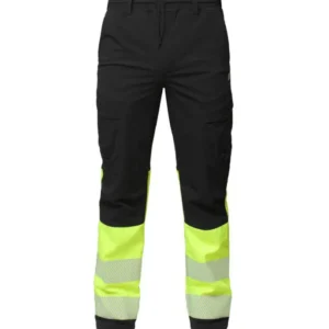 Hi-vis arbejdsbukser med refleks – 4-vejs stretch
