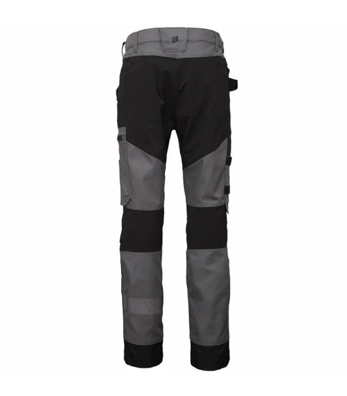 BoSafety arbejdsbukser genbrugs-poly/bomuld – CORDURA-knæ - Billede 3