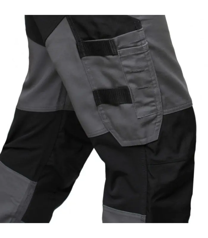 BoSafety arbejdsbukser genbrugs-poly/bomuld – CORDURA-knæ - Billede 4