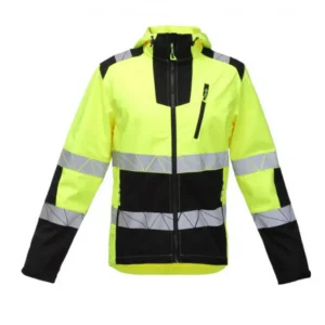 ATLAS Hi-Vis softshelljakke – EN ISO 20471 Klasse 2, vandtæt