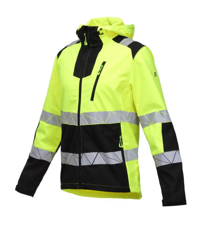 ATLAS Hi-Vis softshelljakke – EN ISO 20471 Klasse 2, vandtæt - Billede 2