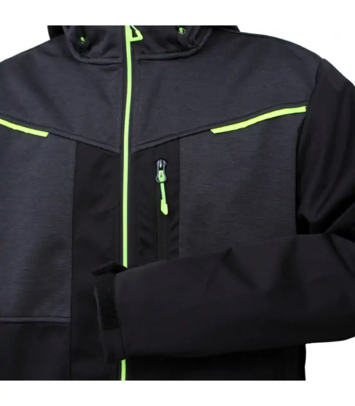 ROXET softshell arbejdsjakke – vandtæt, elastisk og åndbar - Billede 4