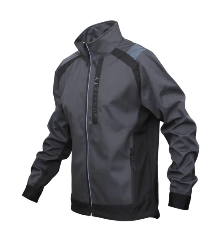 BoSafety softshell-arbejdsjakke, vandafvisende og synlig - Billede 2