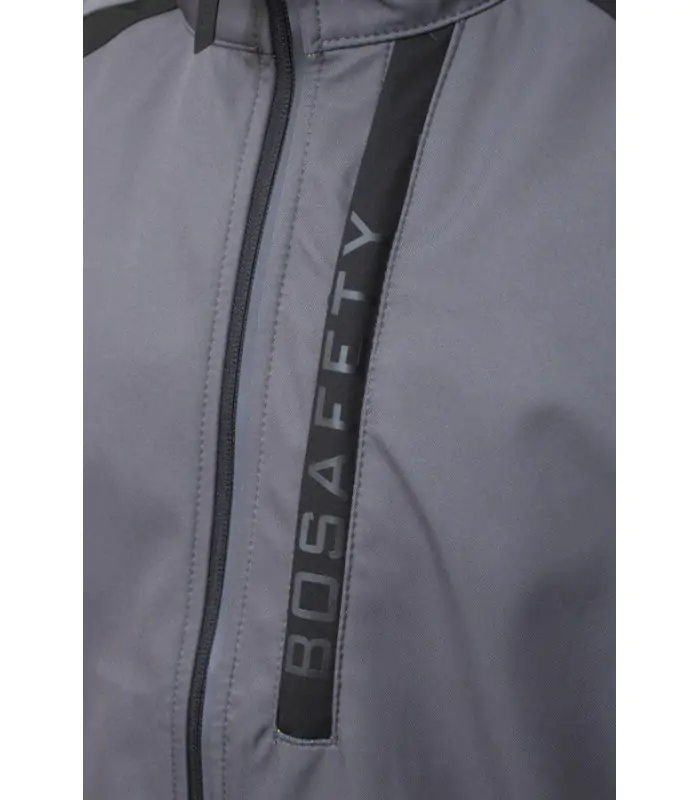 BoSafety softshell-arbejdsjakke, vandafvisende og synlig - Billede 5