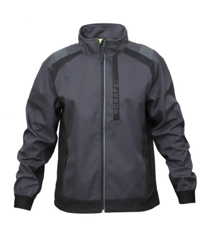 BoSafety softshell-arbejdsjakke, vandafvisende og synlig